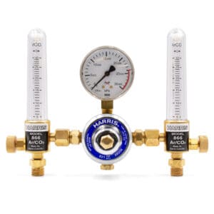 Harris® 821 Regulator Argon Twin Flow Tube