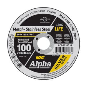 Alpha Silver Series Cutting Disc 100mm