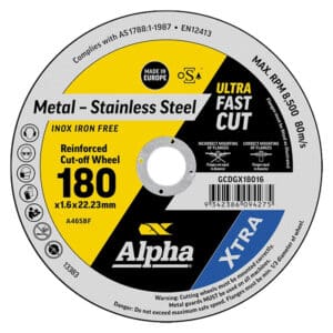Alpha XTRA Reinforced Cutting Disc 180mm