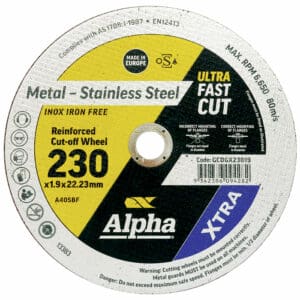 Alpha XTRA Reinforced Cutting Disc 230mm