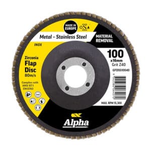 Alpha Flap Disc 100x40