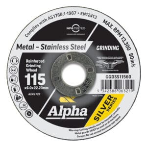 Alpha Grinding Disc Silver Series 115mm