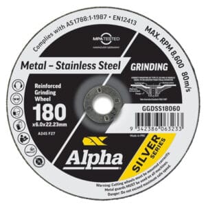 Alpha Grinding Disc Silver Series 180mm
