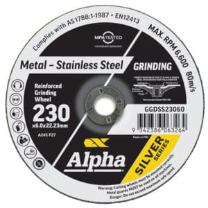 Alpha Grinding Disc Silver Series 230mm